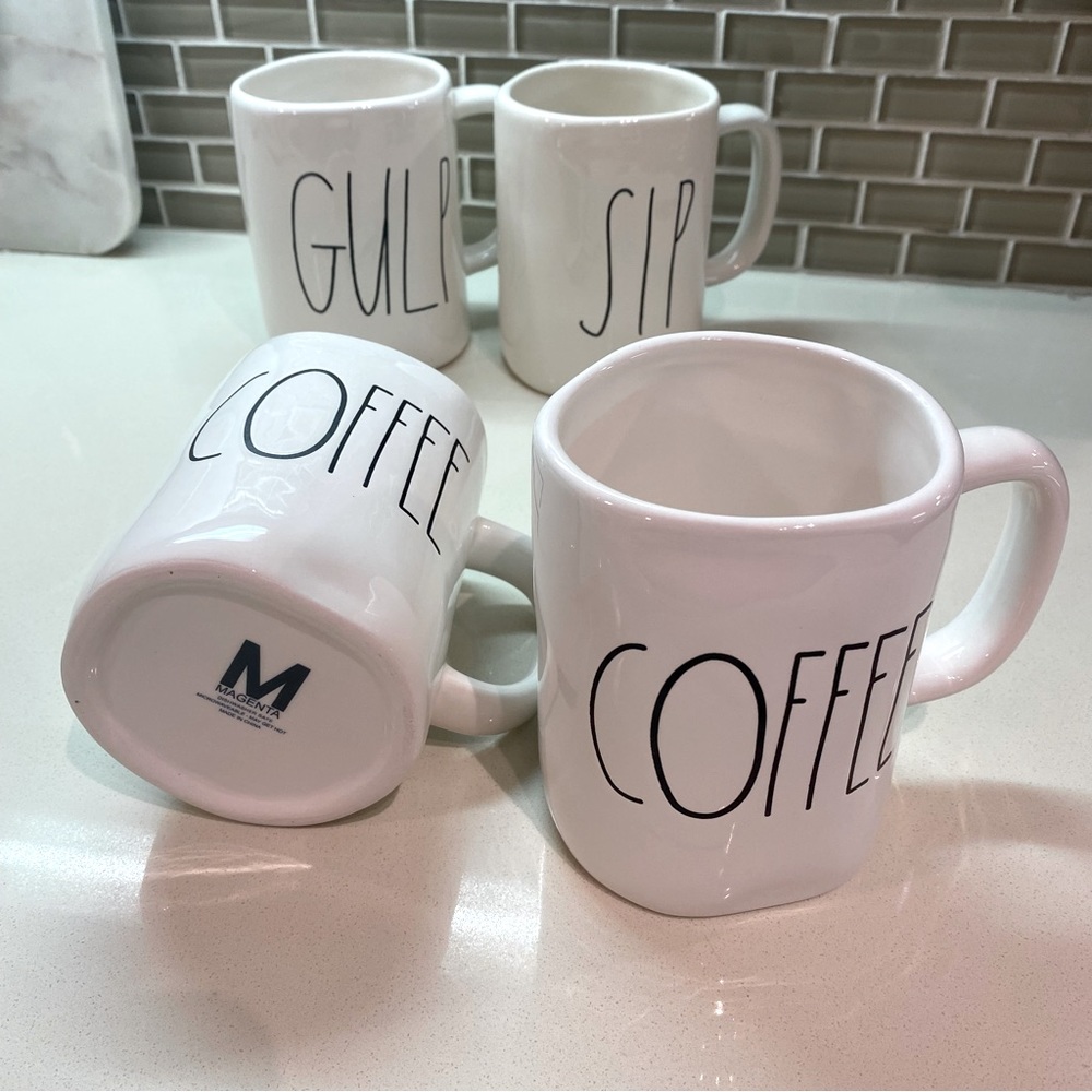 -RARE- Original “M” Stamp Rae Dunn Mugs